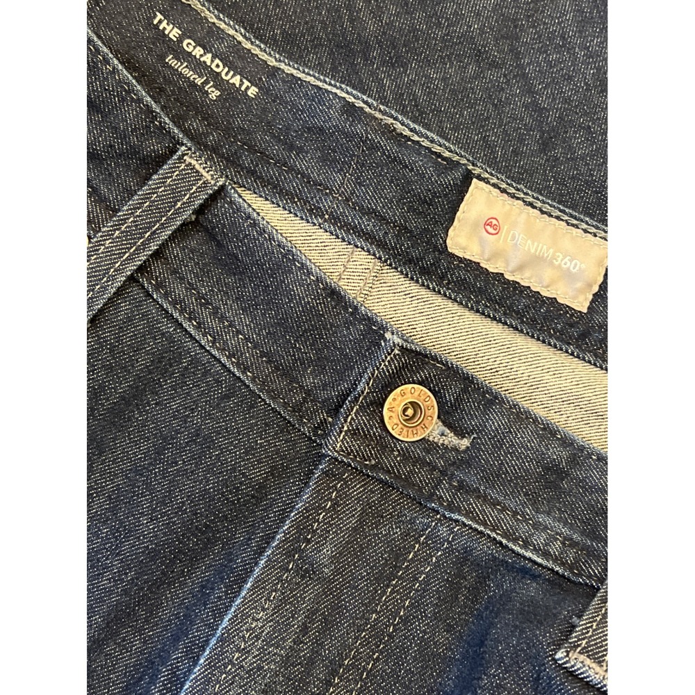 AG Adriano Goldschmied The Graduate Tailored Leg Denim 360 Mens Jeans 33x34 Dark